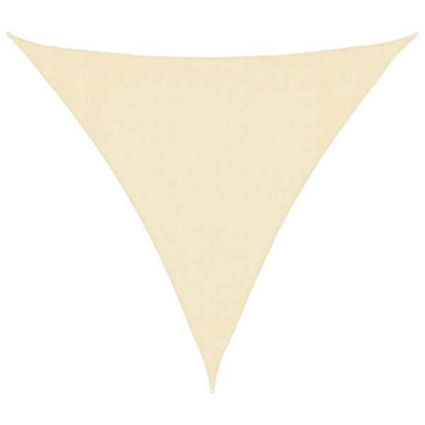 Sonnensegel 160 g/m² Creme 3x3x3 m HDPE