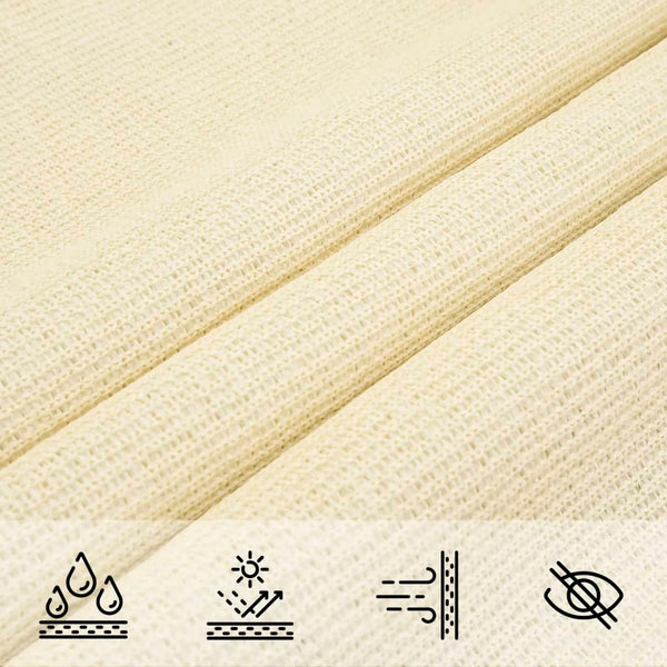 Sonnensegel 160 g/m² Creme 3x3x4,2 m HDPE