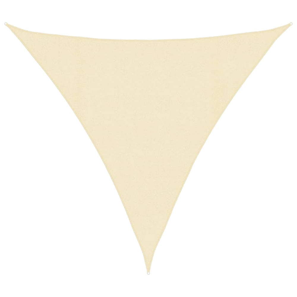 vidaXL Sun Shade Sail 160 g/m² Cream 4x4x4 m HDPE