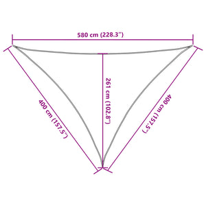 Sonnensegel 160 g/m² Creme 4x4x5,8 m HDPE