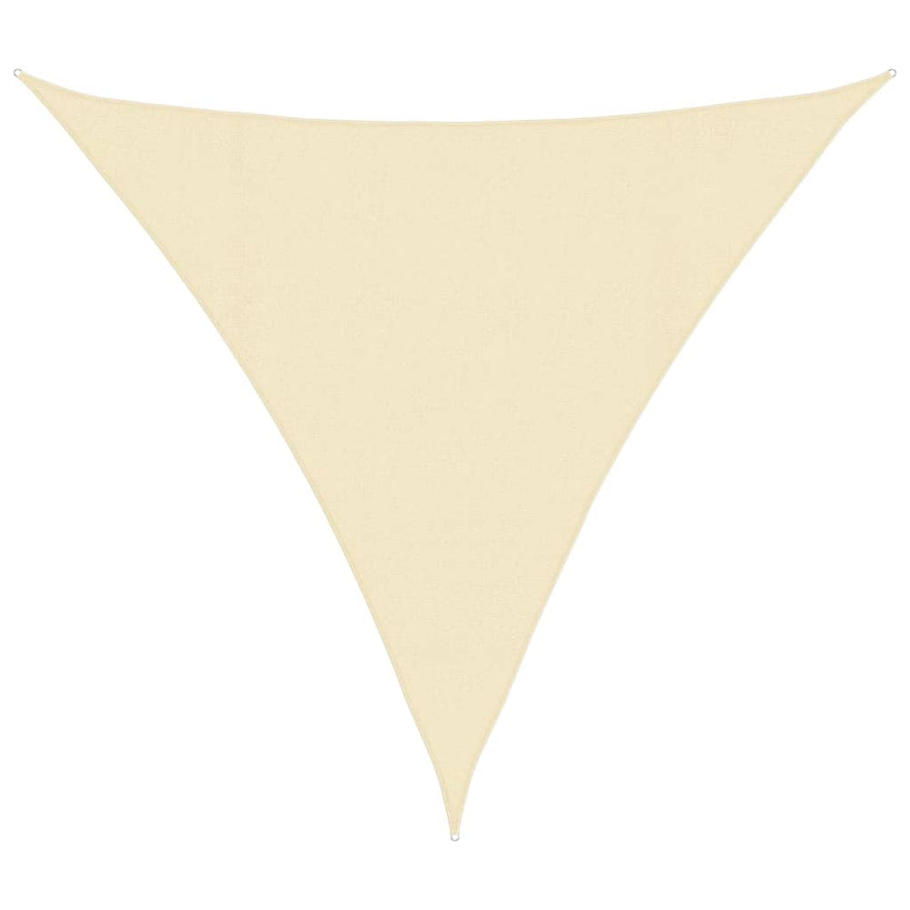 vidaXL Sun Shade Sail 160 g/m² Cream 4.5x4.5x4.5 m HDPE