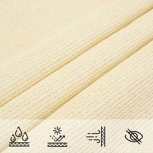 Sonnensegel 160 g/m² Creme 4,5x4,5x4,5 m HDPE
