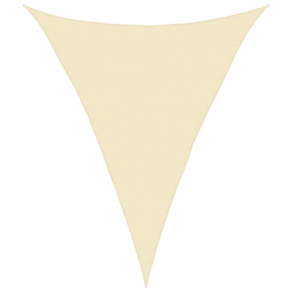 vidaXL Sun Sail 160 g/m² Cream White 4x5x5 m HDPE