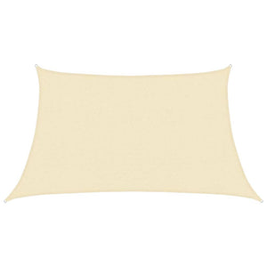 Sonnensegel 160 g/m² Creme 3/4x2 m HDPE