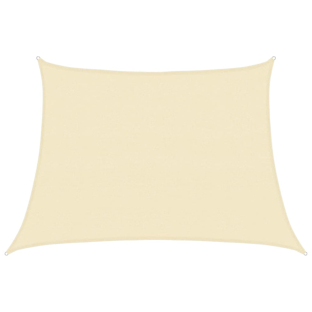 vidaXL Sun Shade Sail 160 g/m² Cream White 4/5x3 m HDPE