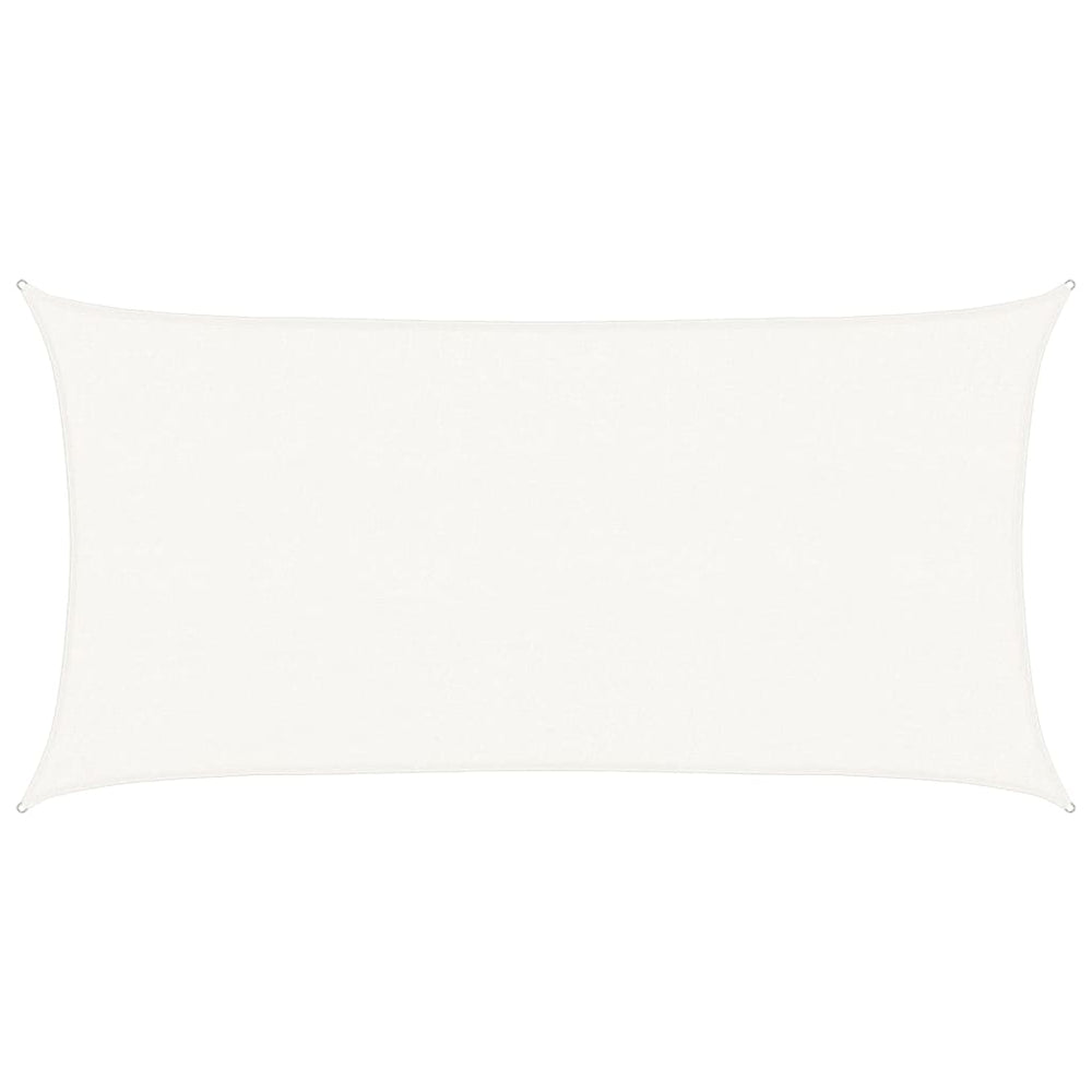 vidaXL HDPE Sun Sail 160 g/m² White 2.5x5 m