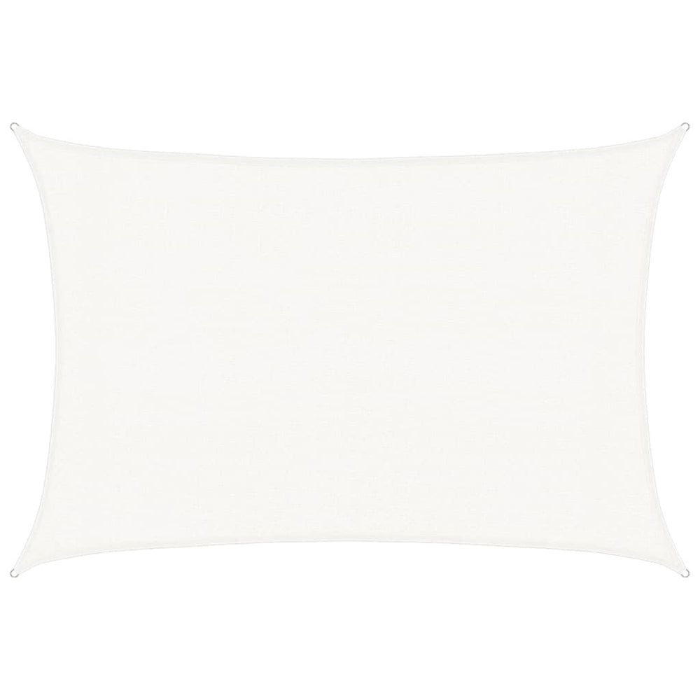 vidaXL Sun Shade Sail 160 g/m² White 3x4.5 m HDPE