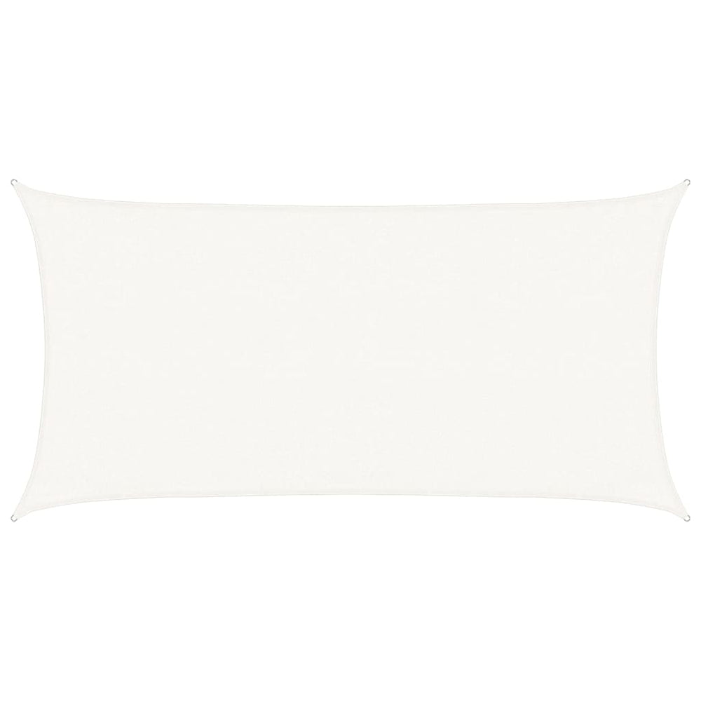 vidaXL HDPE Sun Shade Sail 160 g/m² White 3x6 m