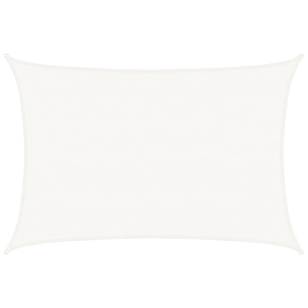 vidaXL HDPE Sun Shade Sail 160 g/m² White 5x6 m