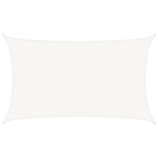 Sonnensegel 160 g/m² Weiß 5x8 m HDPE