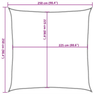Sonnensegel 160 g/m² Hellgrün 2,5x2,5 m HDPE
