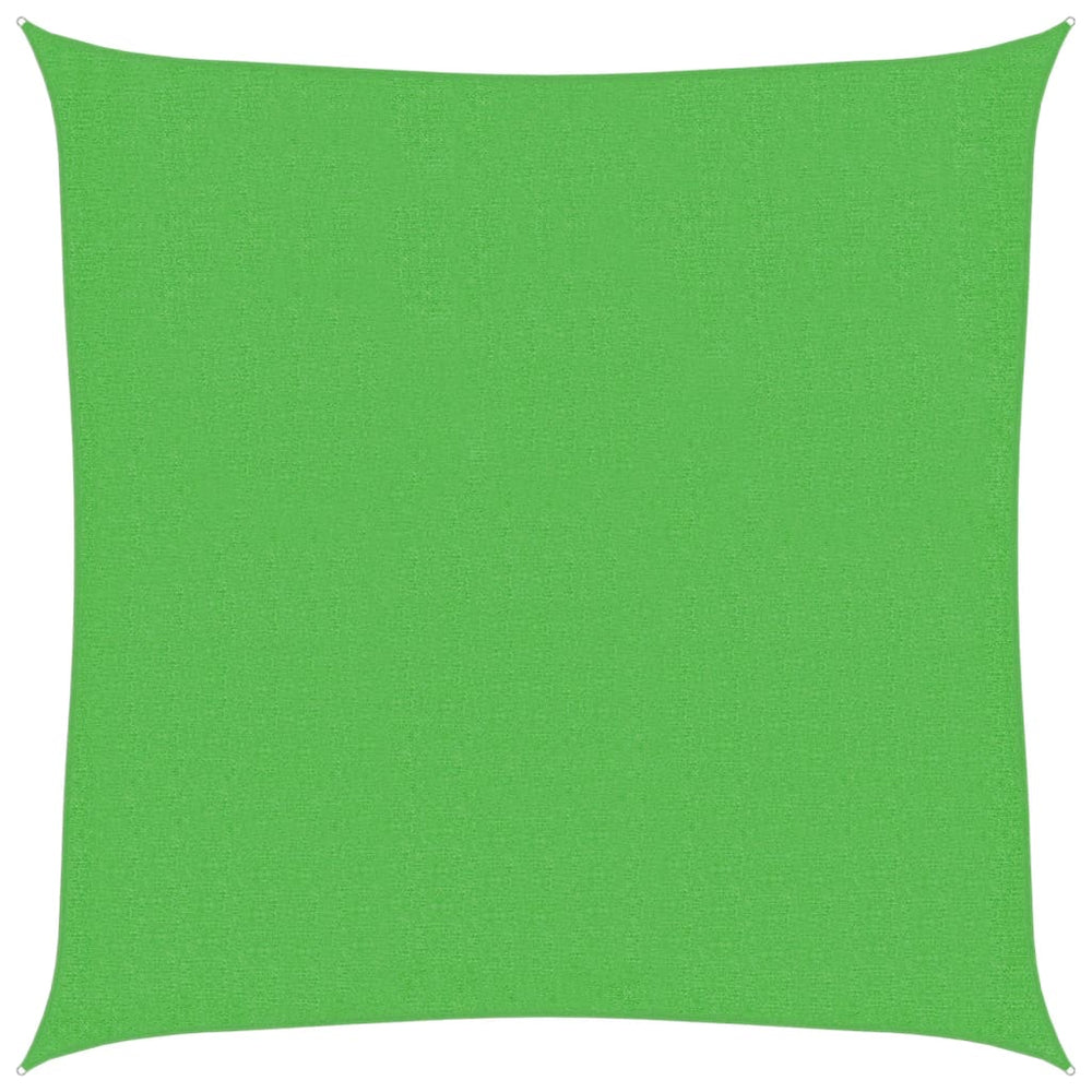 vidaXL Voile d'ombrage 160 g/m² Vert clair 3x3 m HDPE