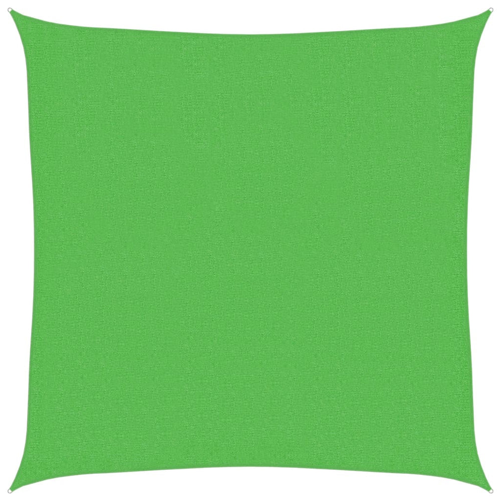 vidaXL Voile d'ombrage 160 g/m² vert clair 3,6x3,6 m HDPE