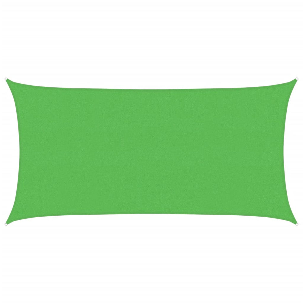 vidaXL Voile d'ombrage 160 g/m² Rectangulaire Vert clair 2x3,5 m HDPE
