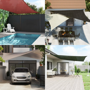 Sonnensegel 160 g/m² Hellgrün 2,5x3 m HDPE