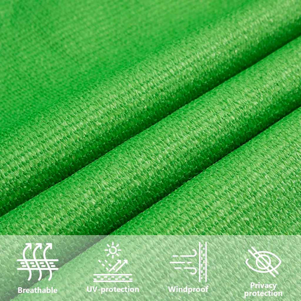 Sonnensegel 160 g/m² Hellgrün 2,5x3 m HDPE