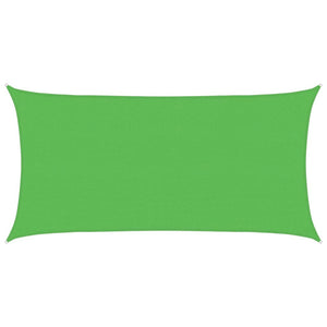 Sonnensegel 160 g/m² Rechteckig Hellgrün 2,5x5 m HDPE