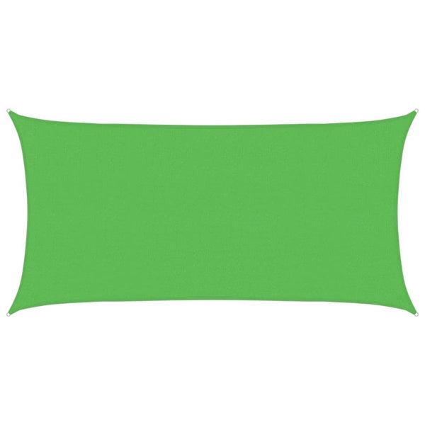 Sonnensegel 160 g/m² Rechteckig Hellgrün 2,5x5 m HDPE