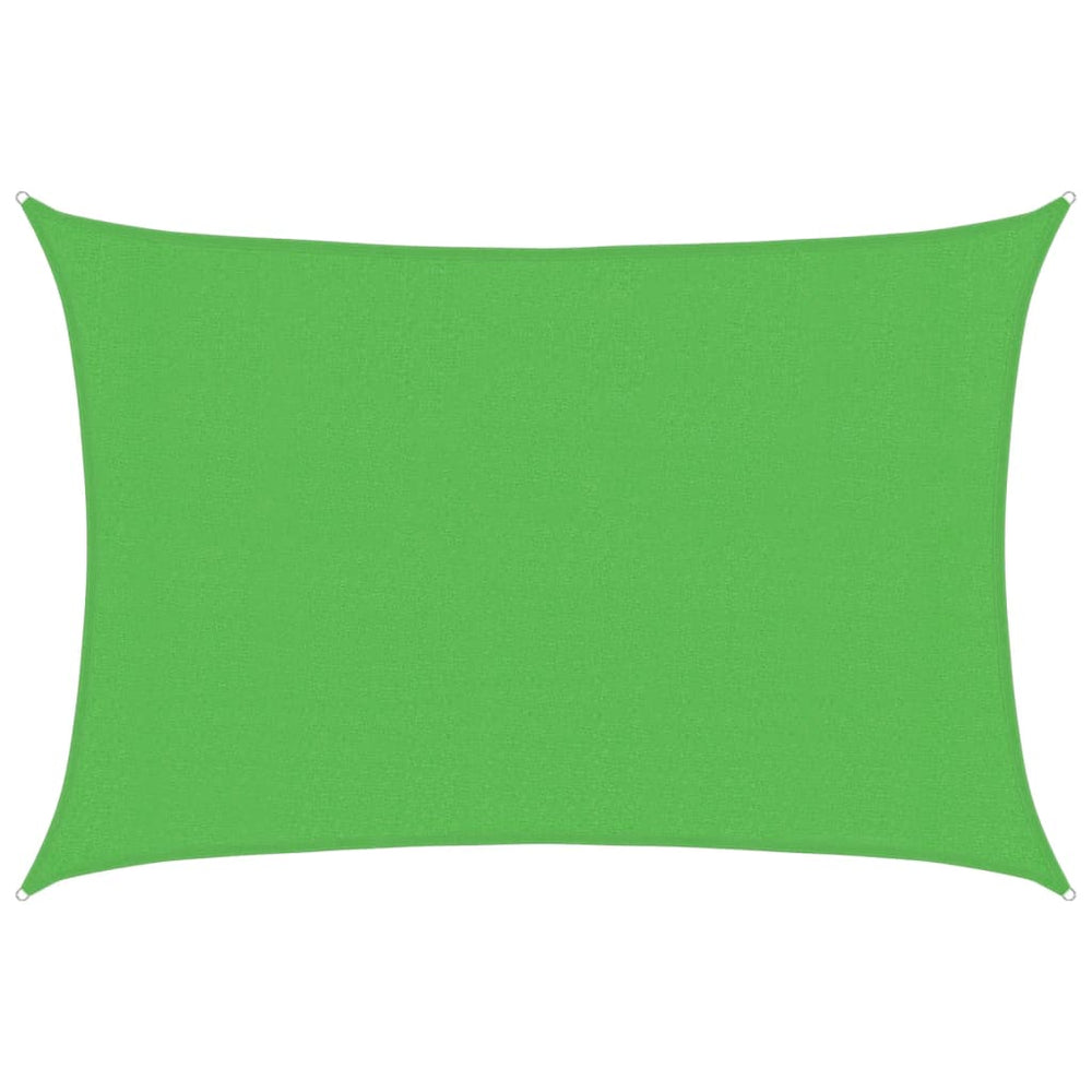 vidaXL Voile d'ombrage 160 g/m² Vert clair 3x4 m HDPE