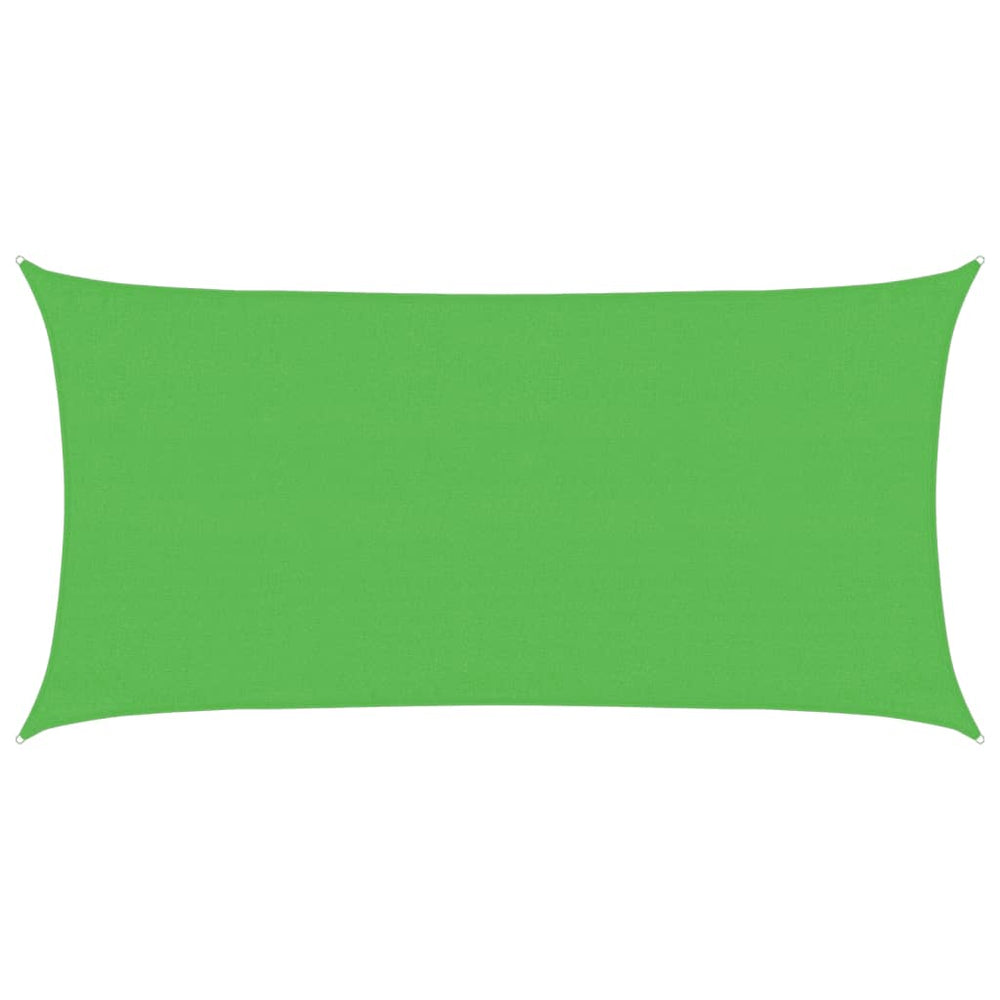 vidaXL Voile d'ombrage 160 g/m² Vert clair 3x6 m PEHD