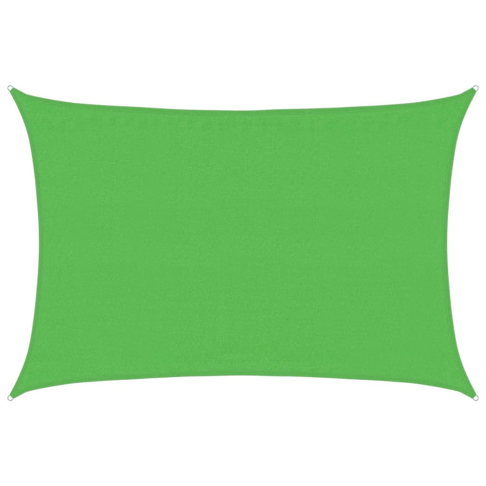 vidaXL Voile d'ombrage 160 g/m² Vert clair 3,5x4,5 m HDPE