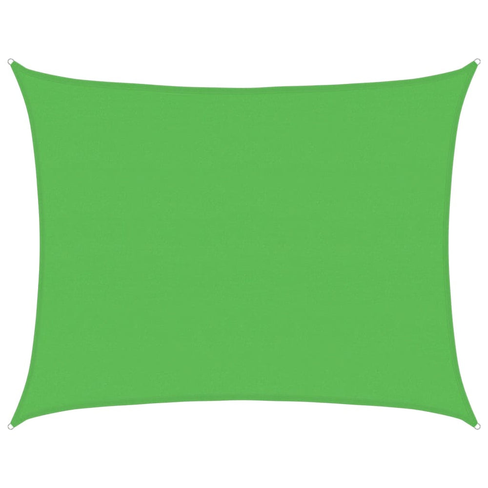 vidaXL Voile d'ombrage 160 g/m² Vert clair 6x7 m HDPE