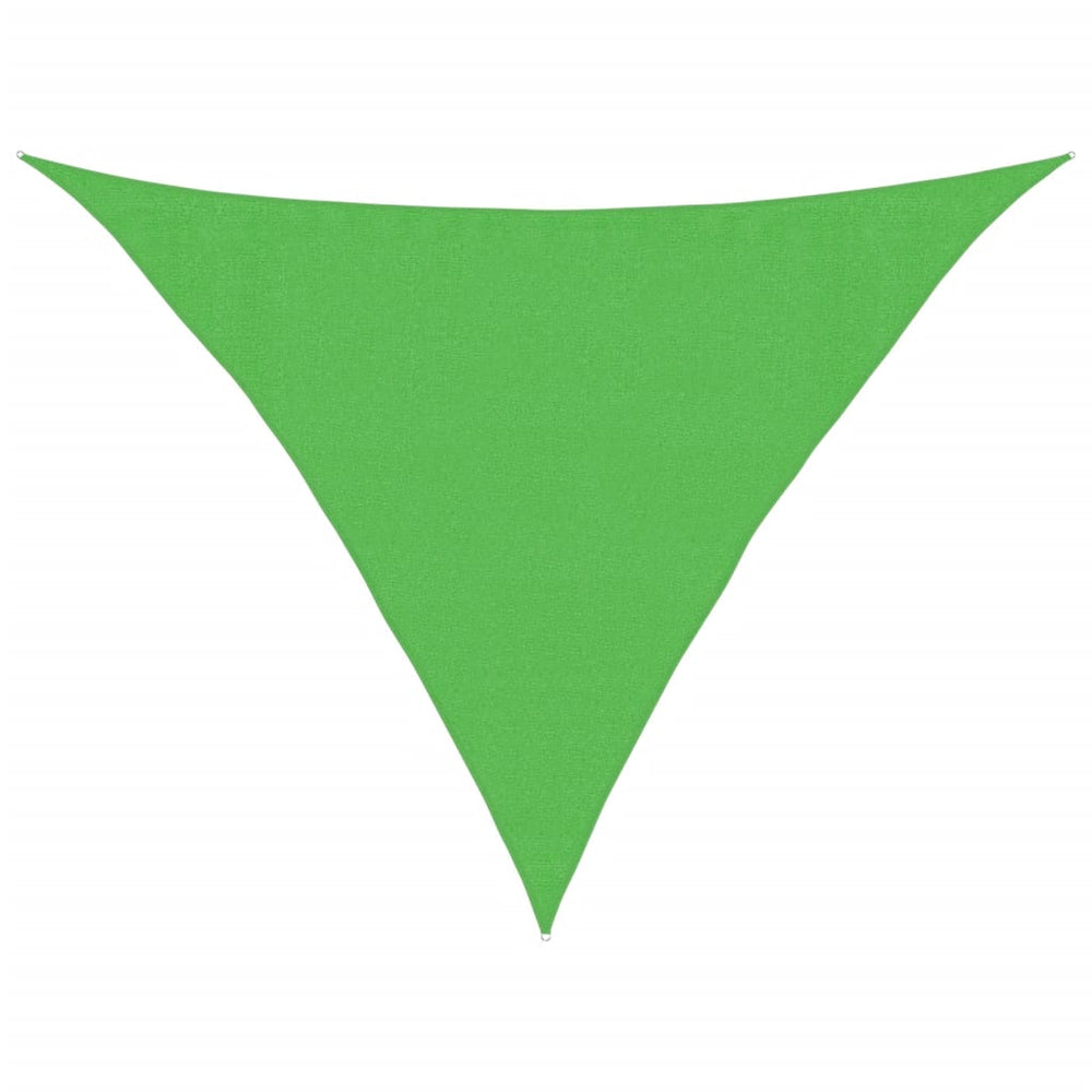 vidaXL Voile d'ombrage 160 g/m² Vert clair 3,5x3,5x4,9 m HDPE