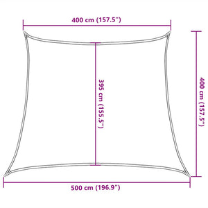 Sonnensegel 160 g/m² Trapezform Hellgrün 4/5x4 m HDPE
