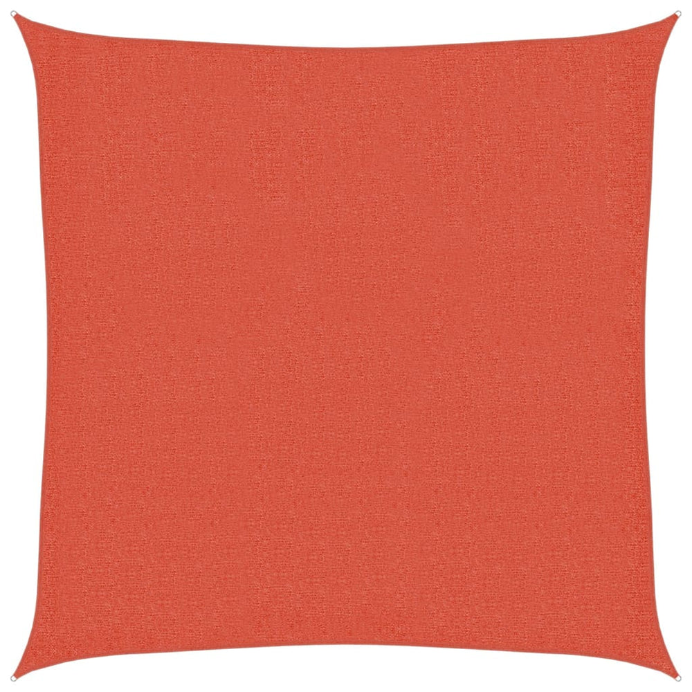 vidaXL Voile d'ombrage 160 g/m² Rouge terre cuite 3x3 m HDPE