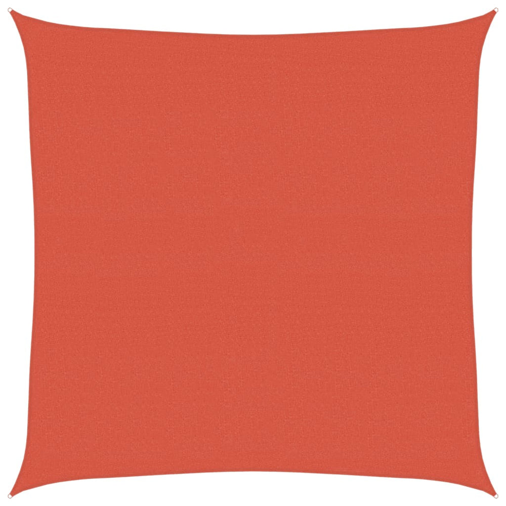 vidaXL Voile d'ombrage 160 g/m² Rouge terre cuite 4x4 m HDPE
