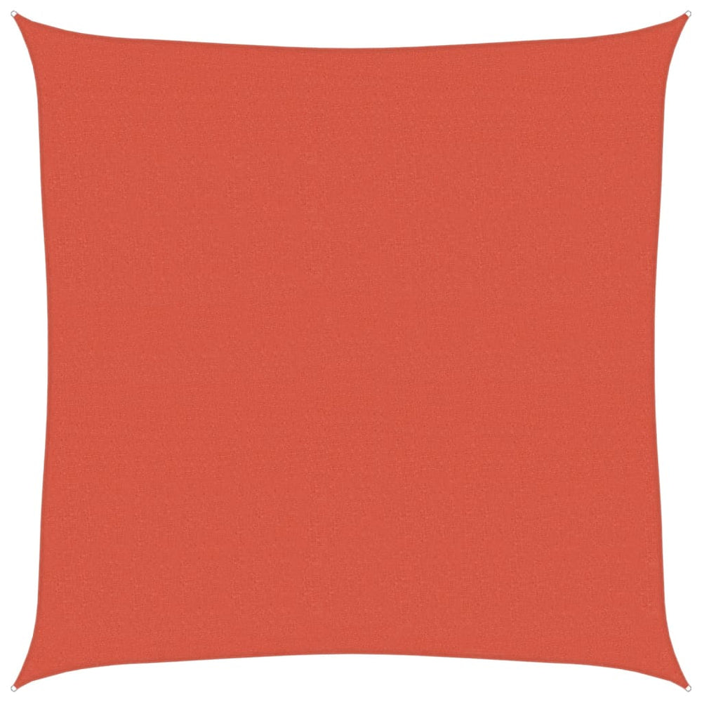 vidaXL Voile d'ombrage 160 g/m² Rouge terracotta 5x5 m HDPE