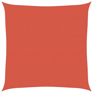 Sonnensegel 160 g/m² Terrakottarot 5x5 m HDPE
