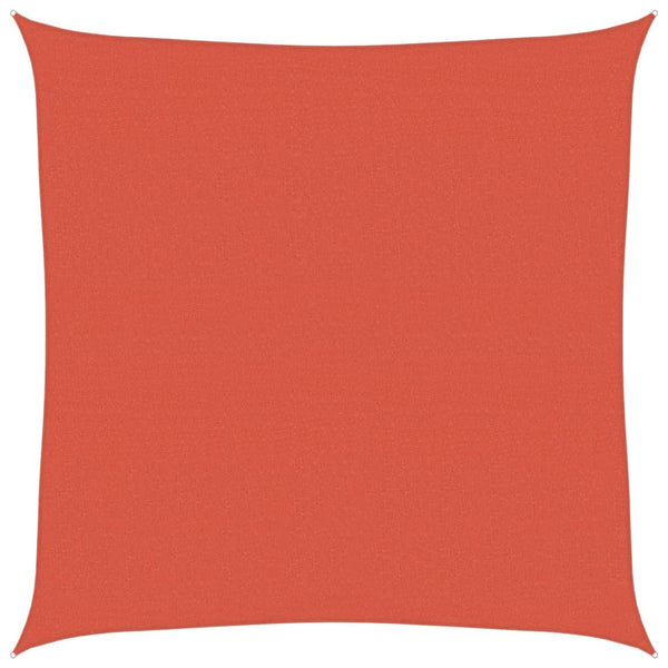 Sonnensegel 160 g/m² Terrakottarot 5x5 m HDPE