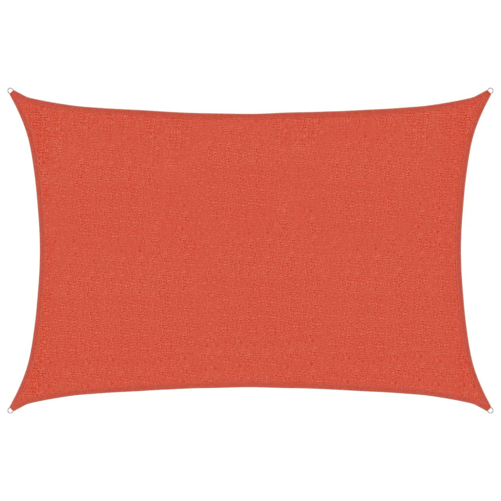 vidaXL Voile d'ombrage 160 g/m² Terre cuite 2x2,5 m PEHD