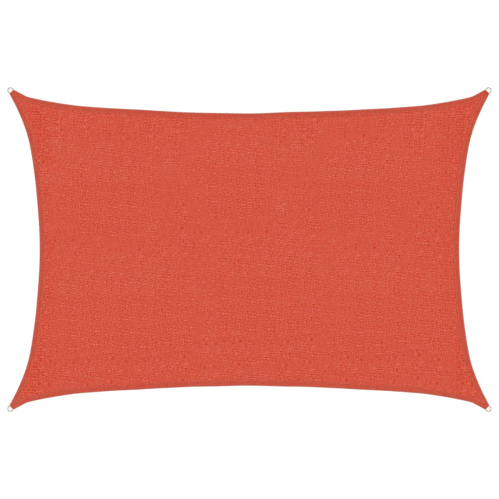 vidaXL Voile d'ombrage 160 g/m² Rouge terre cuite 2x3 m PEHD
