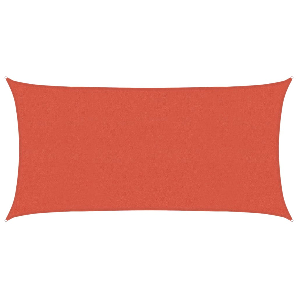 vidaXL Voile d'ombrage 160 g/m² rouge terre cuite 2x3,5 m HDPE