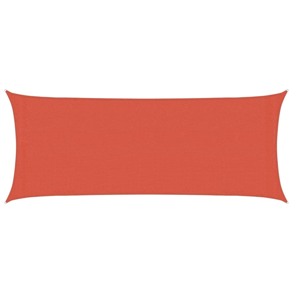 vidaXL Voile d'ombrage 160 g/m² Rouge terre cuite 2x4,5 m en HDPE