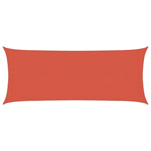 Sonnensegel 160 g/m² Terrakottarot 2x4,5 m HDPE