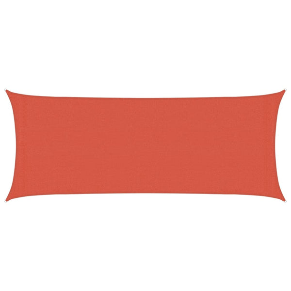 Sonnensegel 160 g/m² Terrakottarot 2x4,5 m HDPE