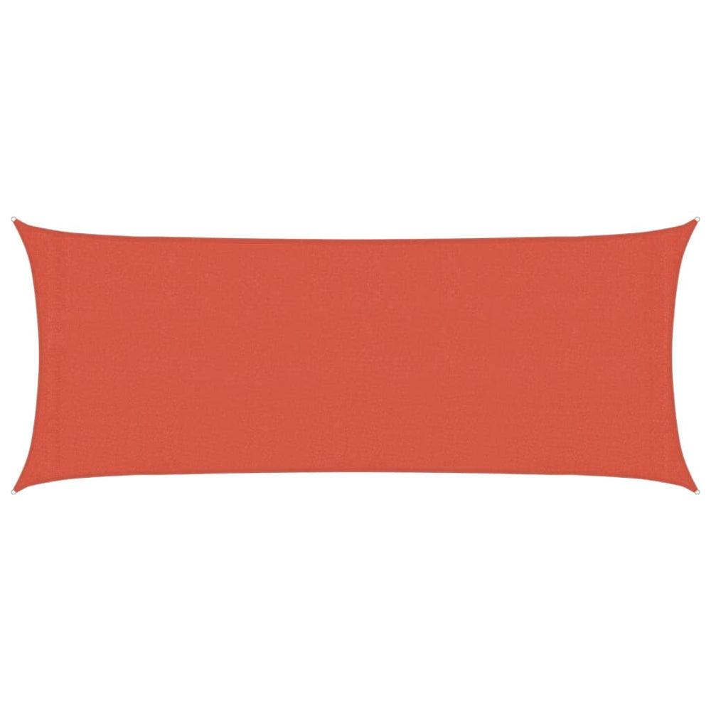 vidaXL Voile d'ombrage 160 g/m² Rouge terre cuite 2x5 m HDPE