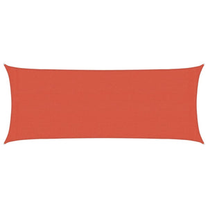 Sonnensegel 160 g/m² Terrakottarot 2x5 m HDPE
