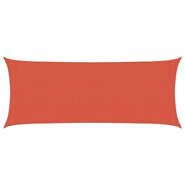 Sonnensegel 160 g/m² Terrakottarot 2x5 m HDPE