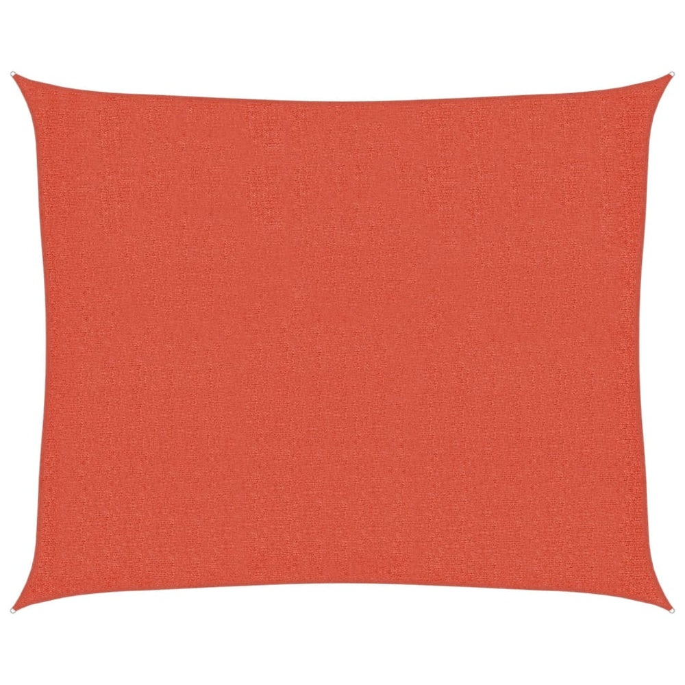 vidaXL Voile d'ombrage 160 g/m² Rouge terre cuite 2,5x3 m en PEHD