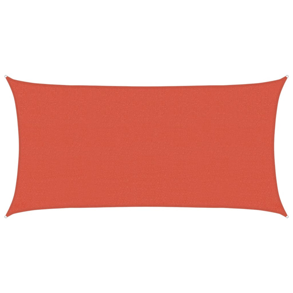 vidaXL Voile d'ombrage 160 g/m² rouge terre cuite 2,5x4,5 m HDPE