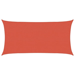 Sonnensegel 160 g/m² Terrakottarot 2,5x4,5 m HDPE