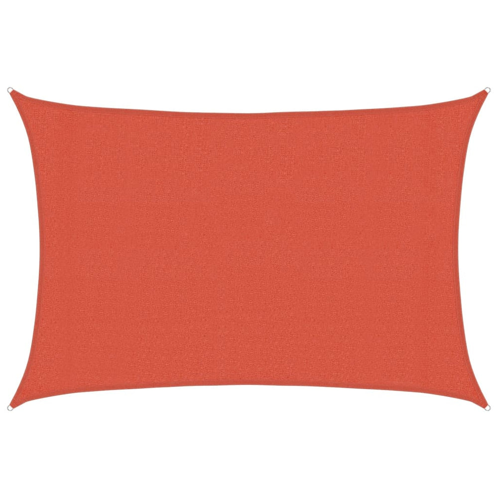 vidaXL Voile d'ombrage 160 g/m² Rouge terre cuite 3x5 m PEHD