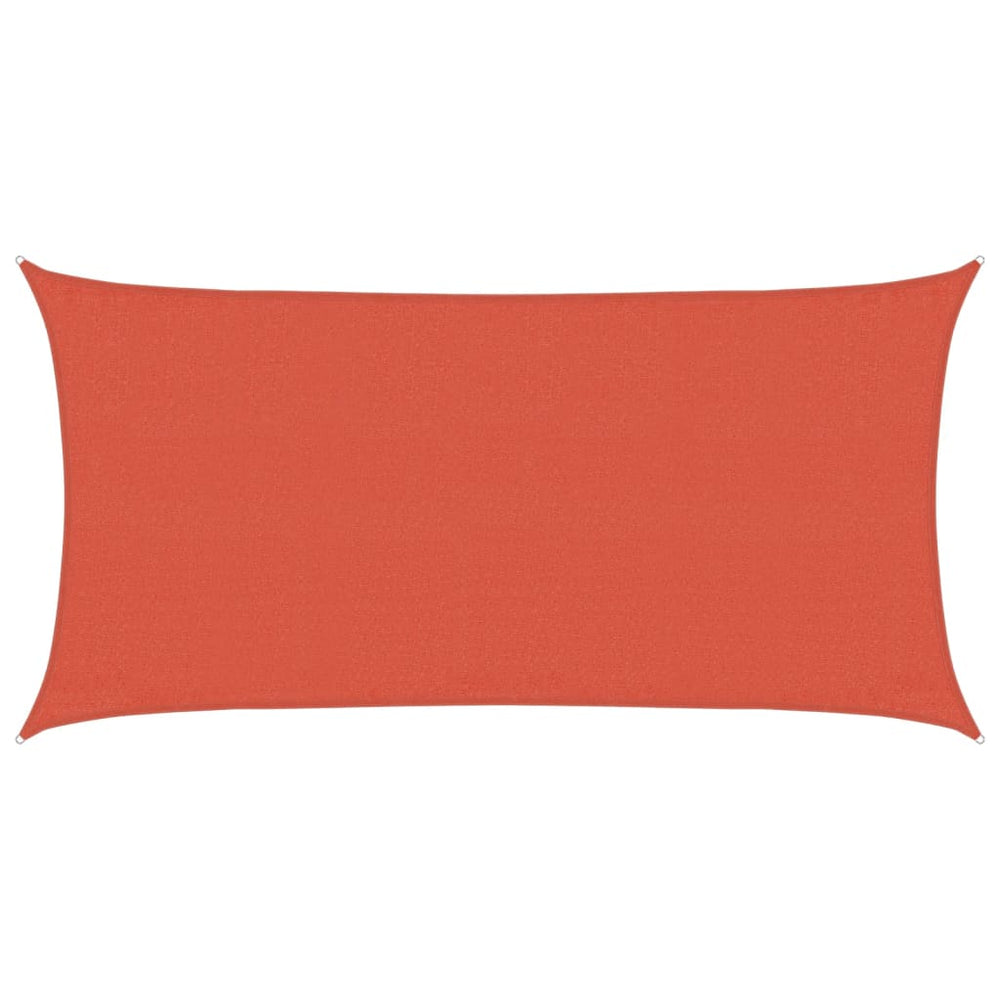 vidaXL Voile d'ombrage 160 g/m² Rouge terre cuite 3x6 m PEHD