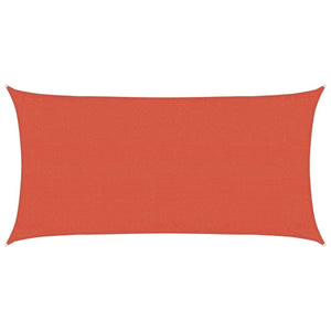 Sonnensegel 160 g/m² Terrakottarot 3x6 m HDPE