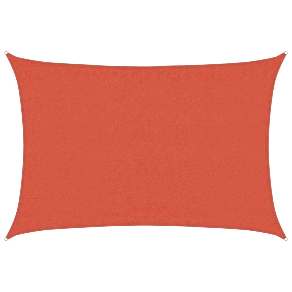 vidaXL Voile d'ombrage rectangulaire terracota 160 g/m² 3,5x4,5 m HDPE
