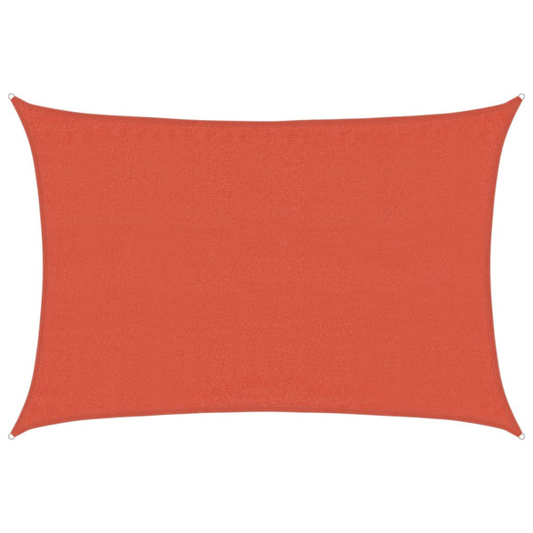 Sonnensegel 160 g/m² Rechteckig Terrakottarot 3,5x4,5 m HDPE